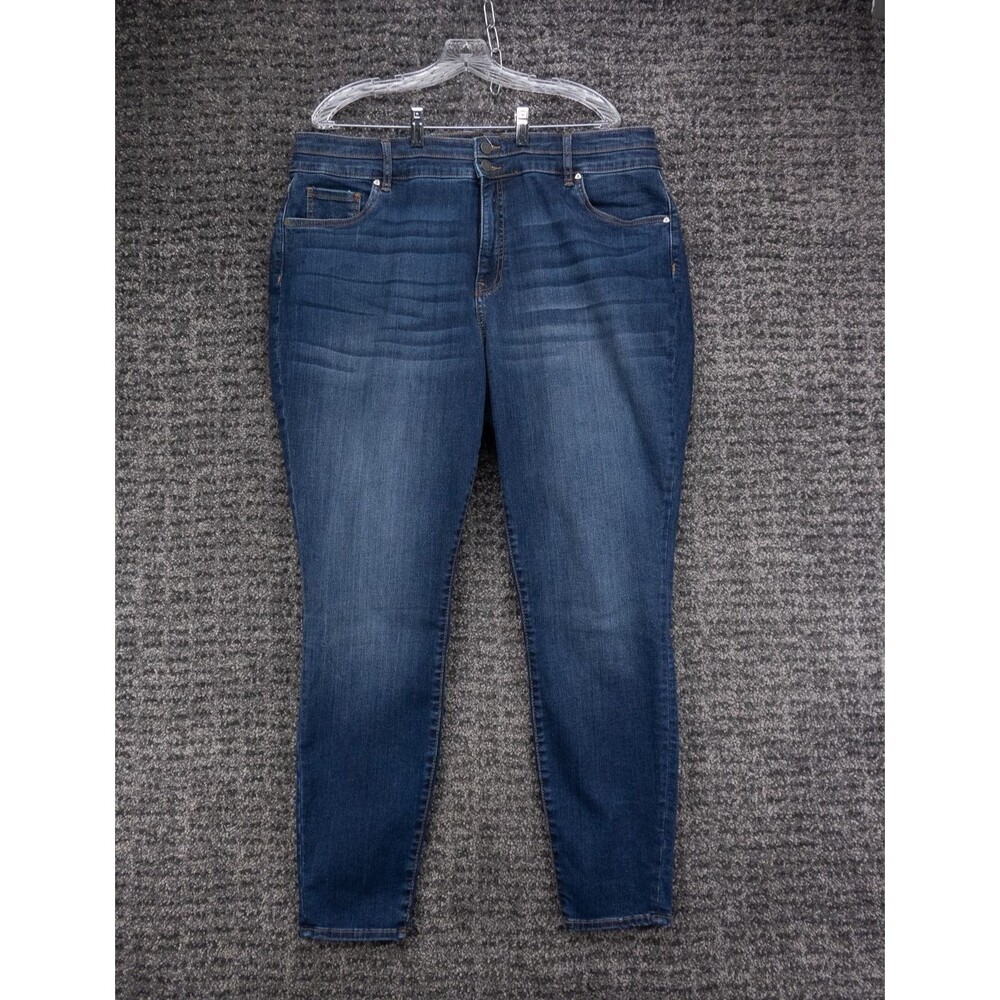 Kut From The Kloth Jeans Womens 18W High Rise Toothpick Skinny Distressed Denim